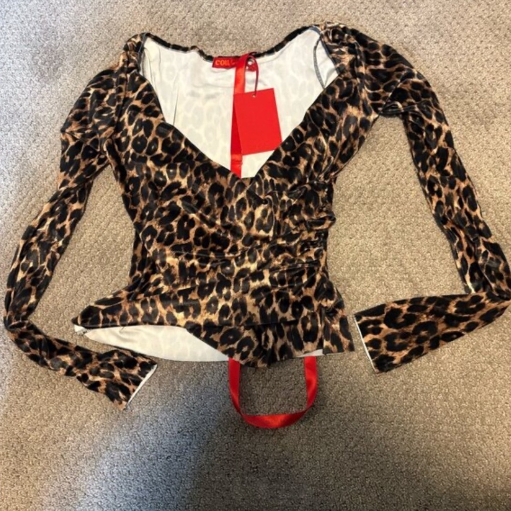 Coucoo LANAI Leopard Print Top *BRAND NEW WITH TAGS*